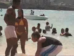 I was obviously drawn to this really curvaceous cutie wearing a yellow bikini.